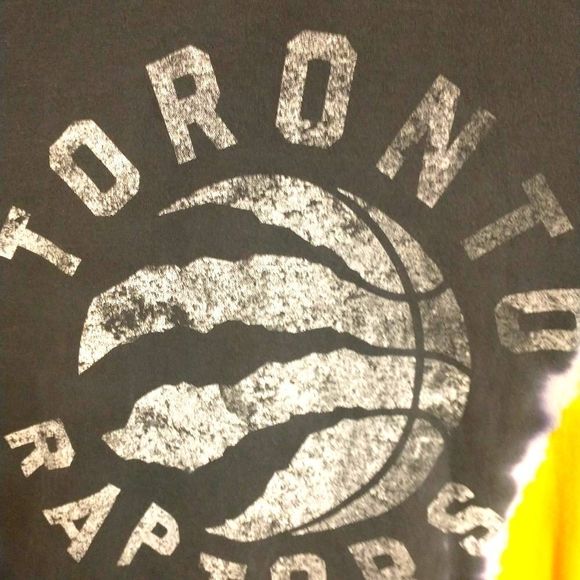 Yellow Black Unique Raptors T-Shirt size M - Picture 2 of 5